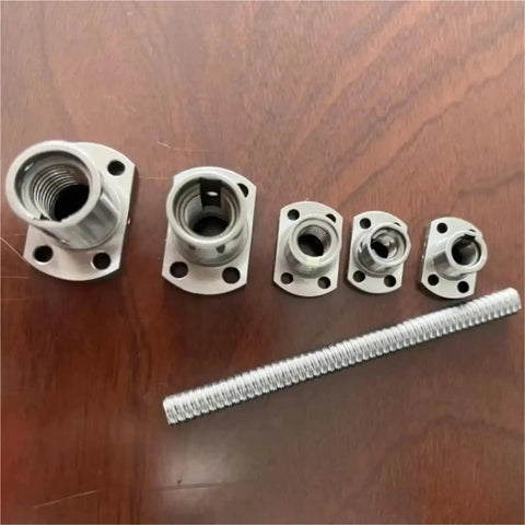 Miniature Ball Screw Kit For 3D Printers With Ball Nut 6mm 8mm 10mm Options 100mm 150mm 200mm Lengths SFK1002 on table