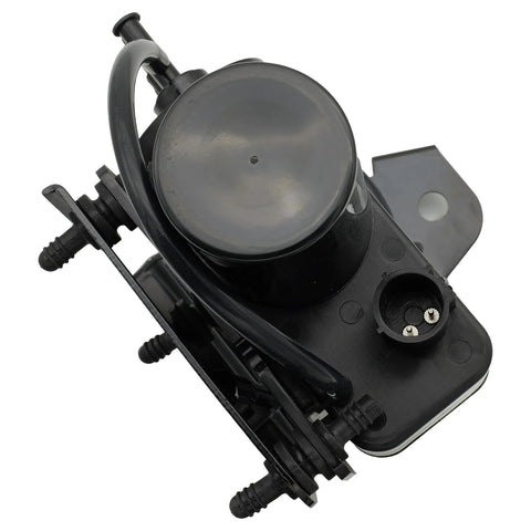 Electric vacuum pump assembly, black plastic, fits Ford F-250/F-350/F-450/F-550 and Dodge Ram 2500/3500 (6C3Z-2A451-A).