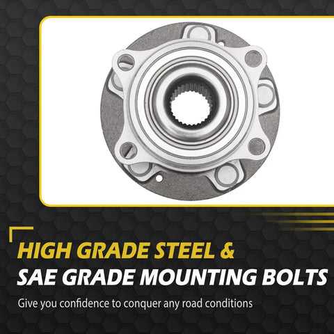4WD And AWD Front Or Rear Wheel Bearing And Hub Replacement Pair For Kia Sorento 2011-2015, Hyundai Santa Fe 2007-2014, close-up