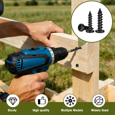 Using 750 Pcs Self Tapping Screws For Plastic And Metal M1.7 To M3 Phillips Pan Head in outdoor DIY project.