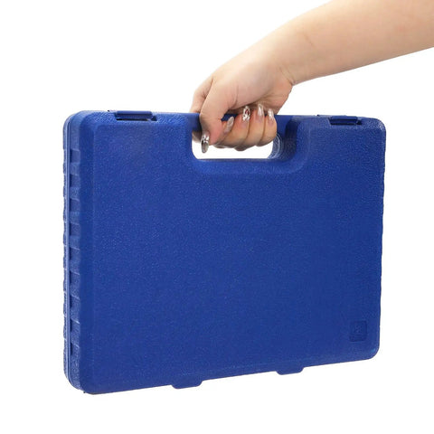 Portable storage case of Rotary Hammer Drill Bits And Chisel Set For Concrete And Masonry 17 Piece Carbide Tipped Masonry