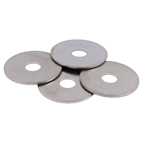 3/8 in stainless fender washers, 5 pcs, 1-1/4 in outer diameter, 304 stainless steel