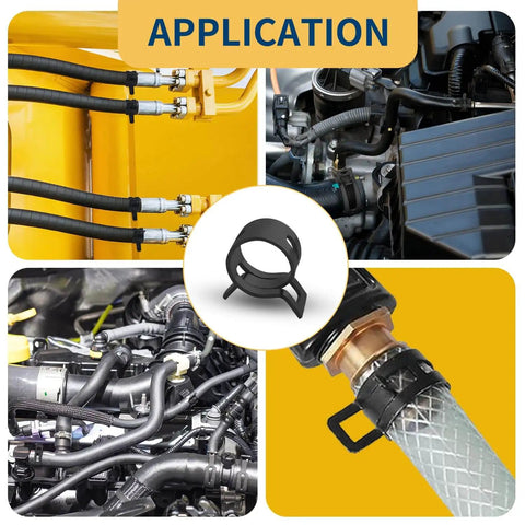 142-Piece Spring Hose Clamps Set For Automotive Projects, 6mm To 20mm Range, Must-Have Small Hose Clamps And Spring Band Clips application