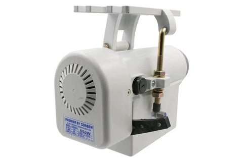 Industrial Sewing Machine Servo Motor 550W 110V High Torque with quiet operation and white finish for heavy duty stitching.