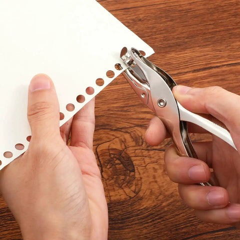 Using 24 Pack Single Hole Punch One Quarter Inch Handheld Paper Punch For Circle Holes Metal Construction Delivers 5 To 10 Sheets Per Punch