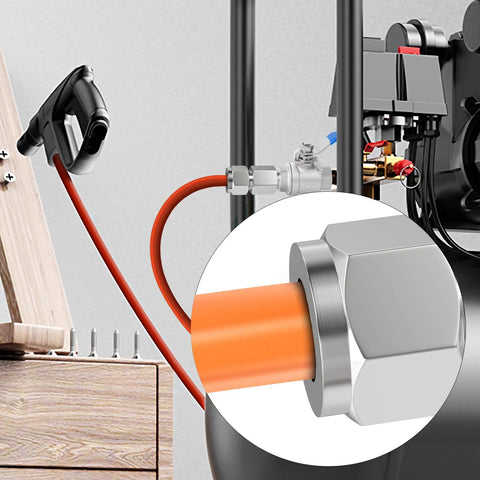 TAISHER 304 stainless steel compression tube fitting, 1/2 in tube OD to 1/2 in NPT female straight adapter