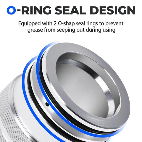 44Mm Wheel Bearing Grease Tool For Polaris RZR And Sportsman Models close-up with O-ring seal design