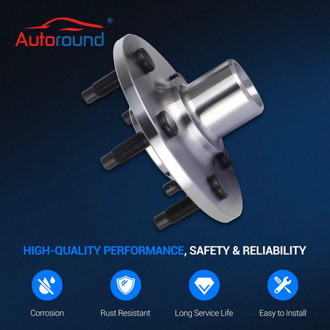 Rear Wheel Bearing And Hub Assembly 5 Lug Non ABS Fit Ford Explorer Mercury Mountaineer Lincoln Aviator And Explorer Sport Trac 2002 2010 2003 2005 2007 2010 Rear Left And Right Sides