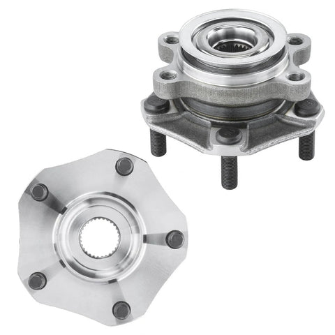 4 Piece Front And Rear Wheel Hub Bearings Kit With ABS For Nissan NV200 2013 To 2021 And Chevy City Express 2015 To 2018 5 lug hub