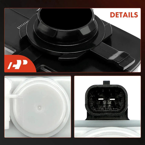 Close-up of Fuel Vapor Leak Detection Pump Replacement Direct Fit for Jeep Cherokee, Dodge Charger, Chrysler 200 with connector details