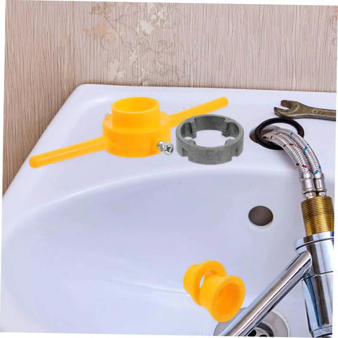 Two Piece NPT Threading Tool Kit in sink for home garage DIY, featuring ABS threader die set for plumbing thread tools and leak free joints