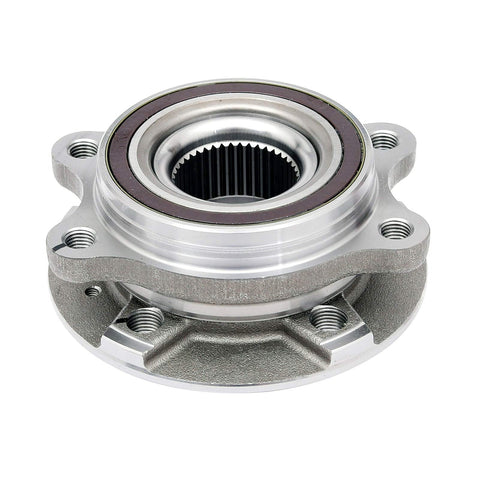 Front Wheel Bearing Hub Assembly Set Of 2 For 2009 To 2015 Audi A4 A5 A6 Q5 S4 S5 Front Left Or Front Right Position Replacement With Durable Bearings And Smooth Rotation