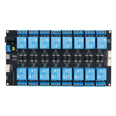 16 Channel Expandable Relay Module With 5V Power Supply IIC Communication Opto Isolated Compatible With Arduino
