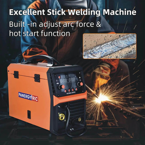 All In One 200A Welder For Pros 4 In 1 Gas MIG Flux Core MIG Stick Lift TIG Portable Weld Machine Dual Voltage 110V 220V
