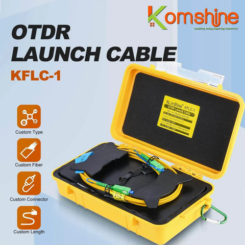 OTDR Extension Cable 500m Kit With SC APC And LC APC Connectors Single Mode 9 125um G652D Fiber 1310nm 1550nm Patch Jump Cable in yellow case
