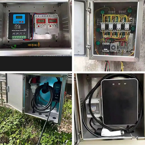 Stainless Steel Indoor Electrical Enclosure Box With Hinged Cover Built To Last, internal components and wiring setup.