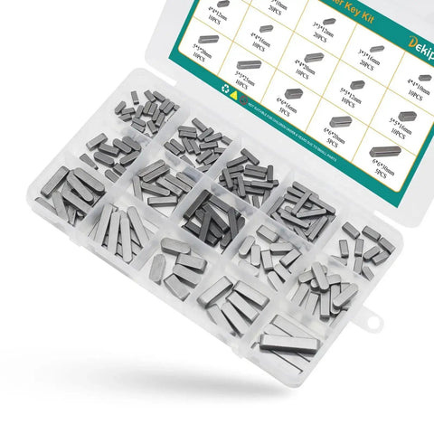 Woodruff Key Stock Assortment Kit With 180 Pieces 15 Round End Feather Keys Parallel Drive Shaft Keys For Fasteners Mechanical