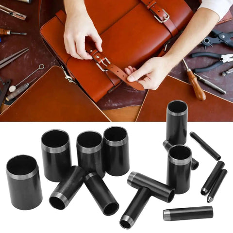 Leather Hole Punch Set With 15 Sizes From 1Mm To 15Mm Round Hollow Punch Die Cutter Kit for watch bands and belts usage