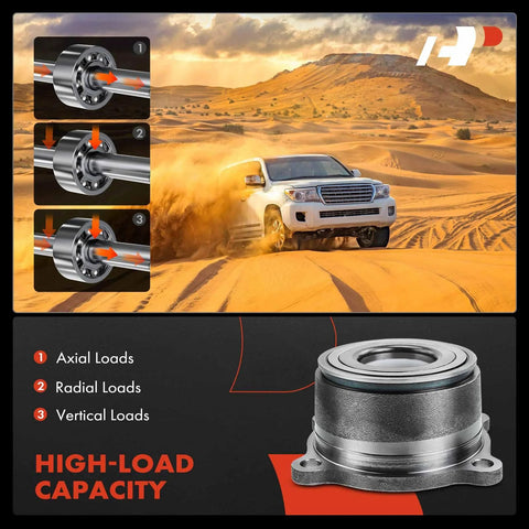 Rear Wheel Bearing And Hub Assembly For Nissan Frontier 2005 Through 2019 Xterra 2005 2013 2015 And Suzuki Equator 2009 2012 high-load capacity infographic