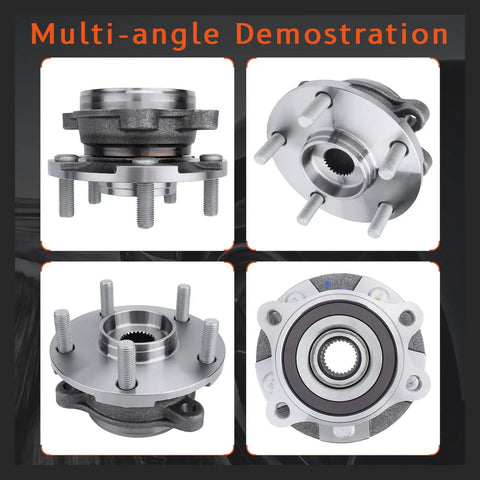 Front Wheel Hub And Bearing Assembly With Abs Sensor Direct Fit For Toyota RAV4 2006-2011, multi-angle view