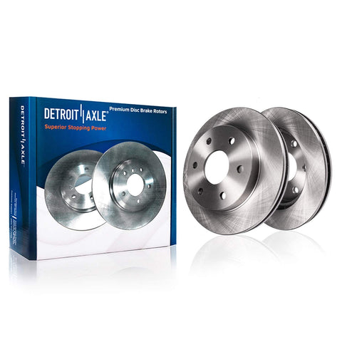 2WD Front Wheel Bearing Hubs Brake Kit With 12 Inch Rotor For Chevy GMC Silverado Sierra Yukon XL Express Savana 2500 Tahoe Replacement Includes Rotors And Pads shown with packaging