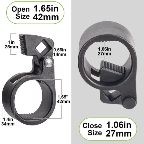 Inner Tie Rod Removal Tool Kit Three Eighths Low Profile Wrench 27 To 42mm, open and close measurements displayed