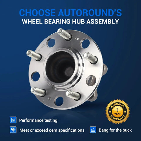 Rear Wheel Bearing And Hub Assembly With 5 Lug ABS Direct Fit For Hyundai Sonata 2015 2019 Tucson 2016 2021 Veloster N 2020 2022