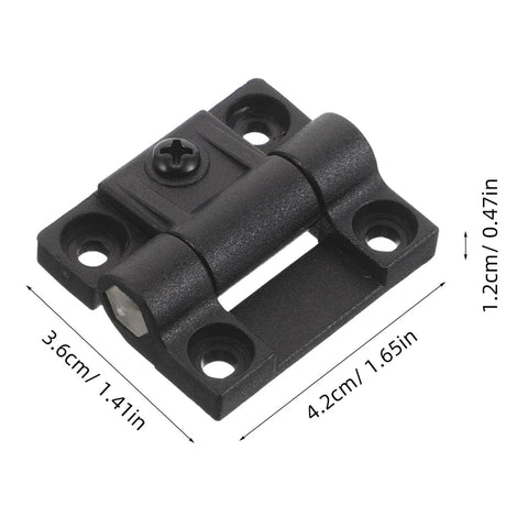 Plastic Folding Cabinet Door Hinge With 90 Degree Torque Adjustable Friction And Reinforced Plastic Bearing Universal Fit