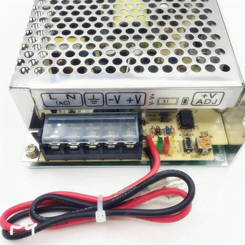 60W Switching Power Supply With UPS And Charge Function, All In One AC 110 Or 220V To DC 12V Or 24V Battery Charger device, top view