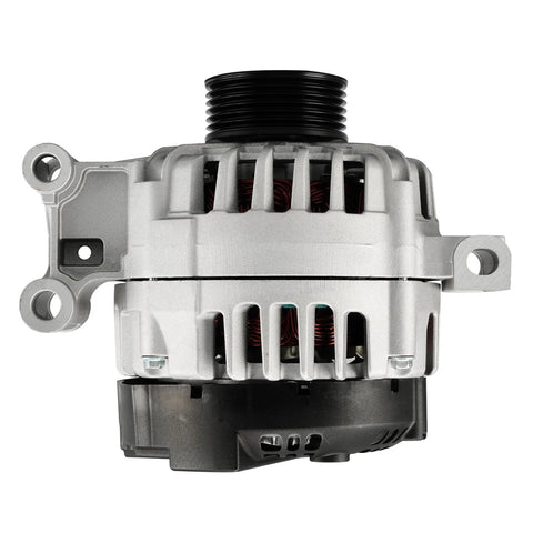 Front view of Beefed-Up 12V 125Amp Alternator Upgrade For Chevy Colorado Canyon H3 And H3T 07-12 with 6-Groove CW Pulley