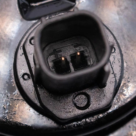 Close-up view of connector in Drop-In Rear Wheel Bearing and Hub Assembly with ABS and Five Lug for Toyota Camry RAV4 Avalon C-HR and Lexus ES 2018 to 2024 FWD models replacement kit for easy install and durable performance.