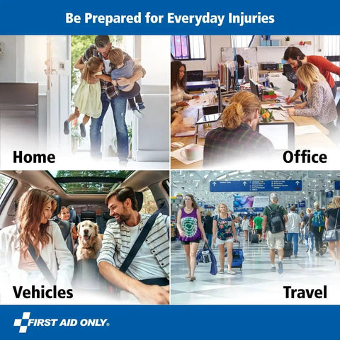 Comprehensive 298 Piece All-Purpose Emergency First Aid Kit for Home Office Car and Travel usage scenes