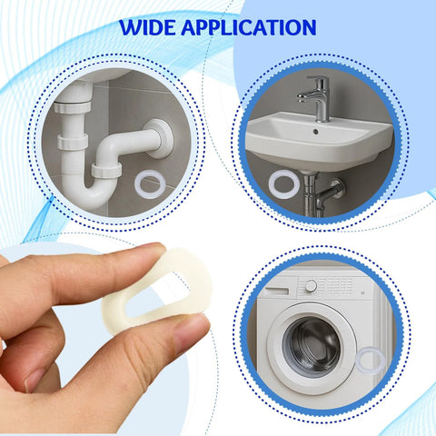 Grommet eyelet ring, 1-inch silicone washer seals, 10 pcs; off-white silicone gaskets for plumbing and appliances