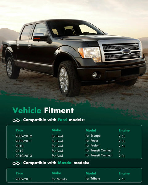 Black Ford truck compatible with Alternator Replacement For Ford Escape 2.5L 09-12 And Focus 2.0L 08-11 Fusion 2.5L 2010.