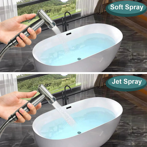 Amazon handheld bidet sprayer for toilet, SUS304 stainless steel, anti-leak hose, high-pressure jet and soft spray