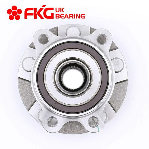 Front view of Front Wheel Bearing Hub Assembly Set for Toyota Rav4, Prius V, Scion xB, Scion tC and Lexus HS250h - 5 Lug