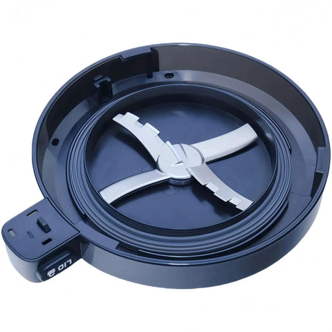 Top view of a Replacement Seal Rings Kit For Ice Cream Makers NC299AMZ NC301 NC300 NC201 NC101 Series, showing food grade silicone gasket set and outer bowl lid ring seals.