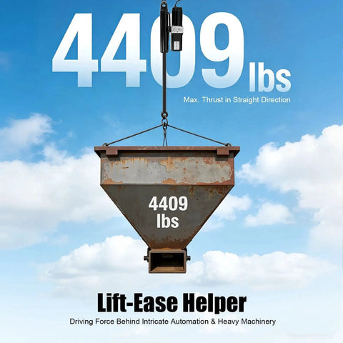 Front cover of Lift-Ease Helper book, featuring a rusted steel hopper labeled 4409 lbs against a blue sky.