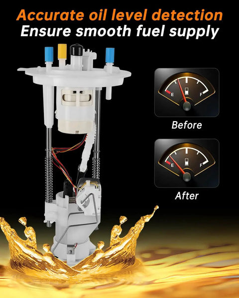 Electric Fuel Pump Module Assembly For Ford F150 2004-2008 and Lincoln Mark LT 2007-2008 shown with oil level detection feature