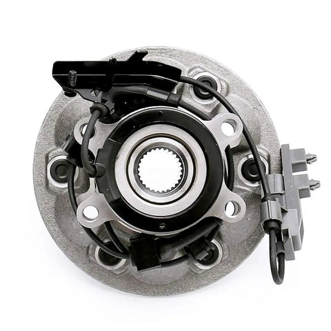 Front Right Wheel Hub And Bearing Assembly For 2004 2005 2006 2007 2008 Chevrolet Colorado GMC Canyon Isuzu I 350 I 370 4WD With ABS Six Lug AUQDD 515111 Replacement, top view