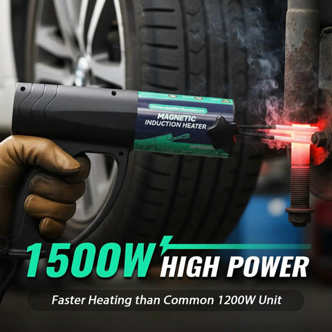 Beast 1500W Induction Bolt Heater With 8 Coils Rugged Carrier Case 110V for removing rusted bolts on vehicle.