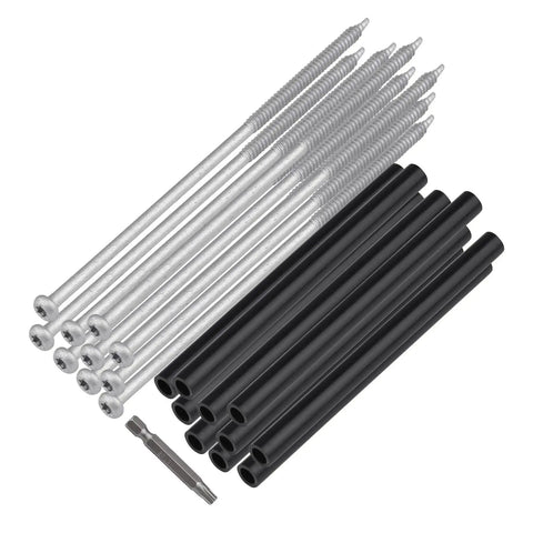 10 Piece 7 Inch Gutter Screws With Ferrules And Driving Tool For Eave Gutters Heavy Duty Replacement Fastening For Gutter Guards Sagging Solution Weatherproof Metal Construction And Long Lasting Durability