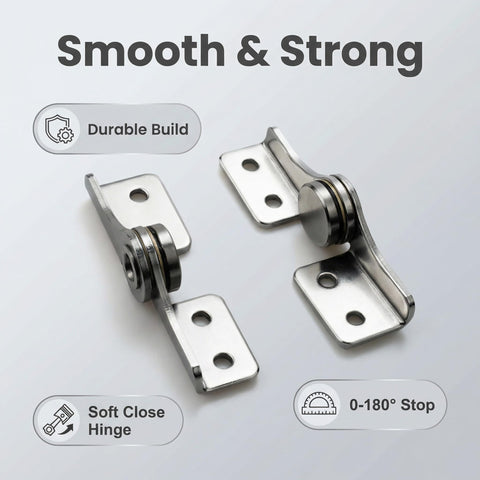 Torque Shaft Hinge With Adjustable Damping 2.0 N.M Small Metal Damper For Folding Tables Windows Doors Wardrobes Cabinets Boxes