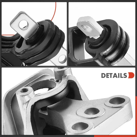 Close-up of Engine Mount Set For Honda Civic 2006 To 2011 L4 1.8L Automatic Transmission Coupe And Sedan 4 Piece Details