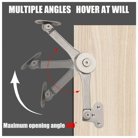 Heavy Duty Lid Stay Hinges For Cabinets And Toy Boxes Adjustable Folding Lid Support Hinges With 75 90 110 Degree Opening