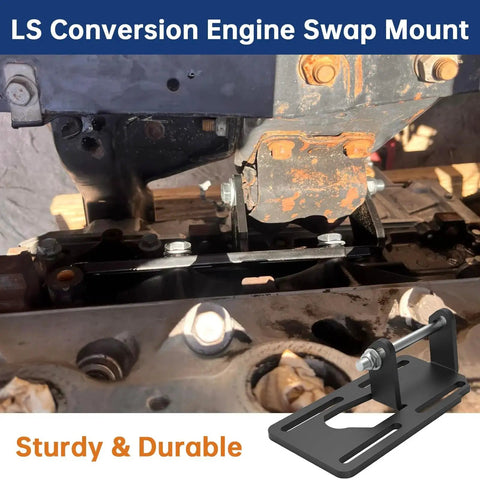 LS Swap Engine Mounts For 1973 1998 Old School Square Body Chevy GMC Trucks 2WD 4WD Adjustable Motor Brackets installation