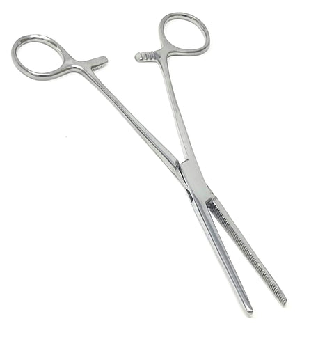 Pair of stainless steel 6.25-inch straight hemostat forceps clamps; autoclave-ready surgical instruments, Amazon