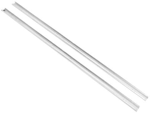 Vertical Garage Door Track Set 6 Ft 4 In Long For 7 Ft High Doors Includes Right And Left Tracks Fits 2 In Rollers Raw Steel And Galvanized
