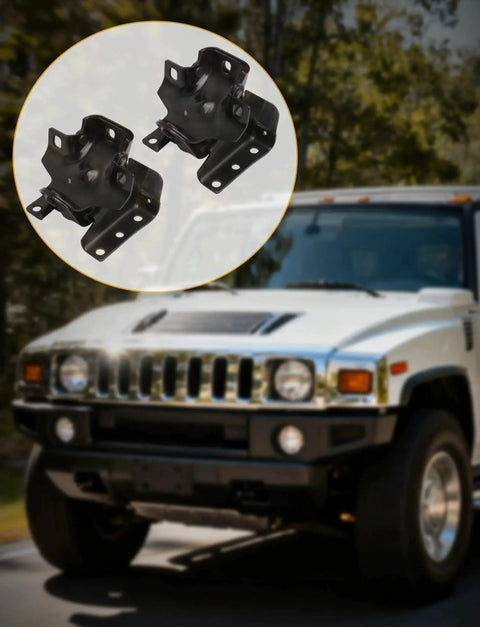 Left And Right Engine Motor Mounts Heavy Duty Direct Replacement For 1999 To 2006 Chevy Silverado Tahoe Sierra 1500 V8 4.8L 5.3L 6.0L OE Style A2909 A2909 shown near a vehicle