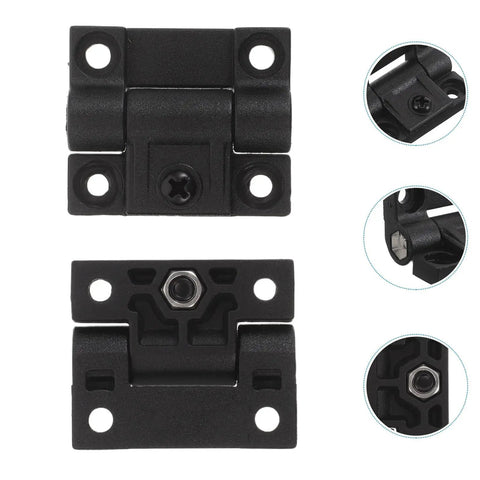 90 Degree Torque Friction Adjustable Cabinet Door Hinges For Closets And Industrial Boxes Pair Of Plastic Folding Hinges